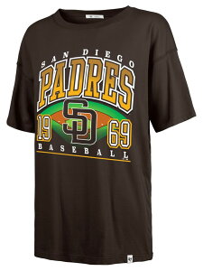 �t�H�[�e�B�[�Z�u�� ���f�B�[�X �g�b�v�X T�V���c '47 Women'san Diego Padres Brown Go Big Sadie T-Shirt NoColor �u���E��