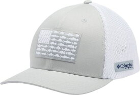 【送料無料】 コロンビア メンズ 帽子 アクセサリー Columbia Unisex Mesh Fish Flag Cap Cool Grey/White/US Fsh Fl