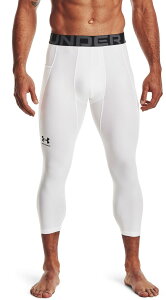 yz A_[A[}[ Y JWApc {gX Under Armour Men's HeatGear Armour 3/4 Leggings White/Black