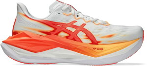 �A�V�b�N�X ���f�B�[�X �V���[�Y �X�j�[�J�[ ASICSUPERBLAST 3 Running Shoes White/Orange Glow �z���C�g