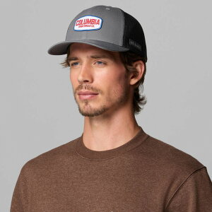 �R�����r�A �����Y �A�N�Z�T���[ �X�q ���b�V�� Columbia Unisex Mesh Snap Back Hatitanium II/Shark/Badge
