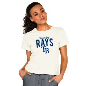 �\�t�g �A�Y �A �O���[�v ���f�B�[�X �g�b�v�X T�V���c �N���b�v�h ���S Soft As A Grape Women's Tampa Bay Rays White Logo Cropped T-Shirt NoColor �z���C�g