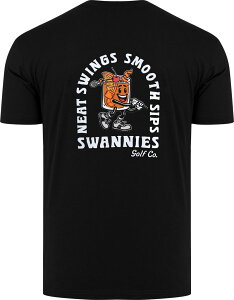 �X���j�[�Y �����Y �g�b�v�X T�V���c Swannies Men'sips Golf T-Shirt Black �u���b�N