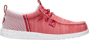 �w�C�f���[�h �����Y �V���[�Y �X�j�[�J�[ Hey Dude Men's Wally Stretch Sox Alabama Crimson Tide Shoes Brick Red/Black �u���b�N