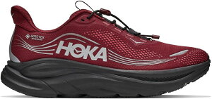 �z�J�I�l�I�l �����Y �V���[�Y �X�j�[�J�[ HOKA Men's Clifton 11 GTX Running Shoes Varsity Burgundy/Carbon Black �u���b�N