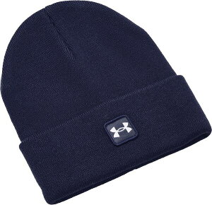 yz A_[A[}[ Y Xq jbgLbv ANZT[ Under Armour Men's Halftime Cuff Beanie Midnight Navy/White