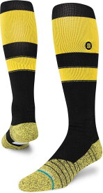 【送料無料】 スタンス レディース 靴下 アンダーウェア Stance Adult Stripe On-Field Baseball Socks Black/Yellow