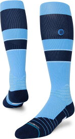 【送料無料】 スタンス レディース 靴下 アンダーウェア Stance Adult Stripe On-Field Baseball Socks Light Blue