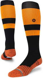 【送料無料】 スタンス レディース 靴下 アンダーウェア Stance Adult Stripe On-Field Baseball Socks Orange Black