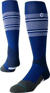 �X�^���X ���f�B�[�X �A���_�[�E�F�A �C�� Stance Adult MLB Diamond Pro Stripe On-Field Baseball Socks White/Blue �z���C�g