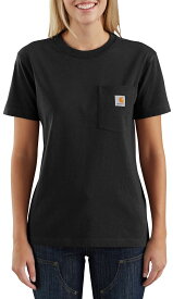 【送料無料】 カーハート レディース シャツ トップス Carhartt Women's WK87 Workwear Pocket SS T-Shirt Black