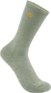 �J�[�n�[�g ���f�B�[�X �A���_�[�E�F�A �C�� ���S Carhartt Men'solid Logo Crew Socks - 2 Pack Tender Greens