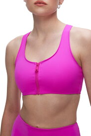 【送料無料】 グッドアメリカン レディース ブラジャー アンダーウェア Good American Women's Compression Swim Top Fuschia Pink