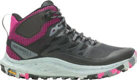 【送料無料】 メレル レディース ブーツ・レインブーツ ハイキングシューズ シューズ Merrell Women's Antora 3 Mid Waterproof Hiking Boots Black/Fuchsia