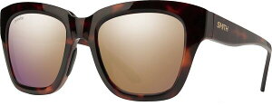 X~X Y ANZT[ TOXEACEFA SMITH Sway Sunglasses Tortoise/ChromaPopolarized Rose Gold Mirror S[h