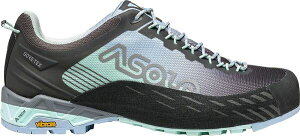 �A�]�� ���f�B�[�X �V���[�Y �X�j�[�J�[ Asolo Women's Eldo GV Waterproof Approach Shoes Brook Green/Blue Fog �u���[