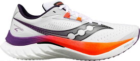 【送料無料】 サッカニー メンズ スニーカー ランニングシューズ シューズ Saucony Men's Endorphin Speed 4 Running Shoes White/Orange