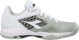 【送料無料】 ディアドラ レディース スニーカー シューズ Diadora Women's Speed Competition 7+ Tennis Shoes White/Black/Silver