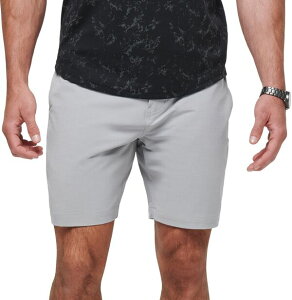 �g���r�X�}�q���[ �����Y �{�g���X �n�[�t�p���c�E�V���[�c �V���[�g�p���c TravisMathew Men's Techino Golf Shorts Heather Sleet �w�U�[