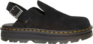 yz hN^[}[` fB[X T_ V[Y Dr. Martens Women's Zebzag Suede Slingback Platform Mules Black