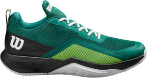 �E�B���\�� �����Y �V���[�Y �X�j�[�J�[ Wilson Men's Rush Pro Litennishoes Evergreen/Black �u���b�N