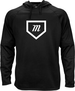 �}���[�V �����Y �A�E�^�[ �p�[�J�[�E�X�E�F�b�g Marucci Men's Homeplate Convertible Hoodie Black �u���b�N