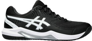 �A�V�b�N�X �����Y �V���[�Y �X�j�[�J�[ ASICS Men's Gel-Dedicate 8 Pickleball Shoes Black/White �z���C�g