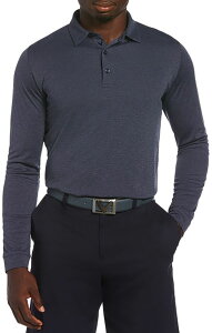 yz LEFC Y |Vc gbvX Callaway Men's Swing Tech Essential Long Sleeve Golf Polo Navy Chambry Heather
