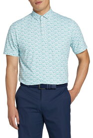 【送料無料】 ウォルターヘーゲン メンズ ポロシャツ トップス Walter Hagen Men's P11 Naples Printed Short Sleeve Golf Polo Naples White/Green