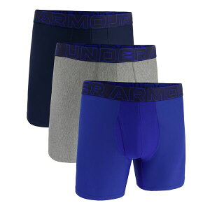 �A���_�[�A�[�}�[ �����Y �A���_�[�E�F�A �{�N�T�[�p���c Under Armour Men's Performance Tech 6 �h Boxer Briefs ? 3 Pack Royal/Steel/Midnight Navy �l�C�r�[