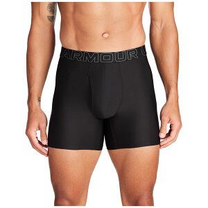 yz A_[A[}[ Y {NT[pc A_[EFA Under Armour Men's Performance Tech Mesh 6" Boxer Briefs 3 Pack Black/Black/Black