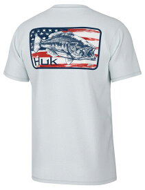 【送料無料】 フック メンズ Tシャツ トップス HUK Men's KC Painted Stripes Short Sleeve T-Shirt White