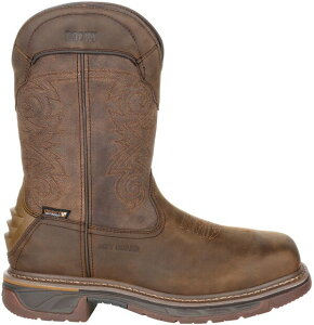 ���b�L�[ �����Y �V���[�Y �u�[�c�E���C���u�[�c Rocky Men'square Toe Waterproof Composite Toe Western Boots Distressed Brown �u���E��