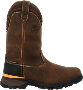 �W���[�W�A�u�[�c �����Y �V���[�Y �u�[�c�E���C���u�[�c Georgia Boots Men's 11 Pull-On Waterproof Work Boots Brown �u���E��