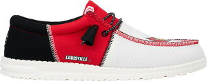 �w�C�f���[�h �����Y �V���[�Y �X�j�[�J�[ Hey Dude Men's Wally Tri Louisville Cardinalshoes Red ���b�h