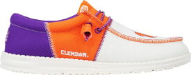 【送料無料】 ヘイデュード メンズ スニーカー シューズ Hey Dude Men's Wally Tri Clemson Tigers Shoes Orange