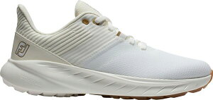 yz tbgWC fB[X Xj[J[ V[Y FootJoy Women's Flex 23 Golf Shoes White/Tan