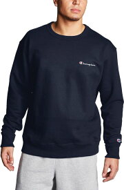 【送料無料】 チャンピオン メンズ パーカー・スウェット アウター Champion Men's Powerblend Graphic Crew Sweatshirt Navy