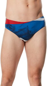 yz Xs[h Y n[tpcEV[c  Speedo Men's Glimmer Swim Brief Red/White/Blue