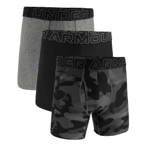 �A���_�[�A�[�}�[ �����Y �A���_�[�E�F�A �{�N�T�[�p���c Under Armour Men's Performance Tech Novelty 6 �h Boxer Briefs ? 3 Pack Black/Neo Camo/Castlerock �u���b�N