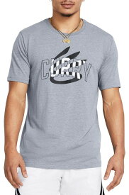 【送料無料】 アンダーアーマー メンズ Tシャツ トップス Under Armour Men's Curry Champ Mindset Short Sleeve Graphic T-Shirt Steel Light Heather/Black