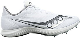 【送料無料】 サッカニー メンズ スニーカー シューズ Saucony Men's Velocity MP Track and Field Shoes White/Silver
