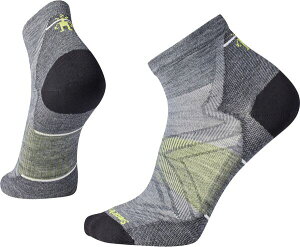 yz X}[gE[ fB[X C A_[EFA SmartWool Men's Run Zero Cushion Ankle Socks Medium Gray