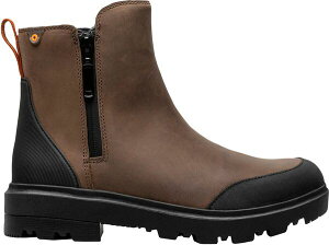 yz {OX fB[X u[cECu[c V[Y Bogs Women's Holly Zip Waterproof Leather Chelsea Boots Brown