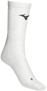 �~�Y�m ���f�B�[�X �A���_�[�E�F�A �C�� Mizuno Compression Volleyball Crew Sock White �z���C�g