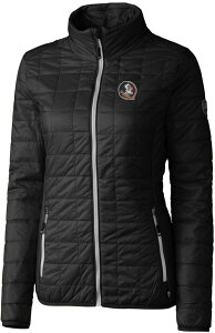Jb^[AhobN fB[X AE^[ WPbgEu] Cutter & Buck Women's Florida State Seminoles Black Rainier PrimaLoft Eco Full-Zip Jacket ubN