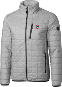 Jb^[AhobN Y AE^[ WPbgEu] Cutter & Buck Men's Chicago Cubs Eco Insulated Full Zipuffer Jacket