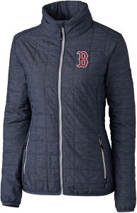 Jb^[AhobN fB[X AE^[ WPbgEu] Cutter & Buck Women's Boston Red Sox Eco Insulated Full Zipuffer Jacket bh