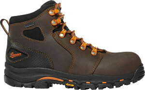 �_�i�[ ���f�B�[�X �V���[�Y �u�[�c�E���C���u�[�c Danner Women's Vicious 4.5 Waterproof Work Boots Brown/Orange �I�����W