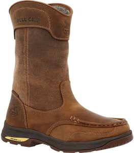 �W���[�W�A�u�[�c �����Y �V���[�Y �u�[�c�E���C���u�[�c Georgia Boots Men's AthensuperLyte Alloy Toe Pull-On Work Boots Brown �u���E��